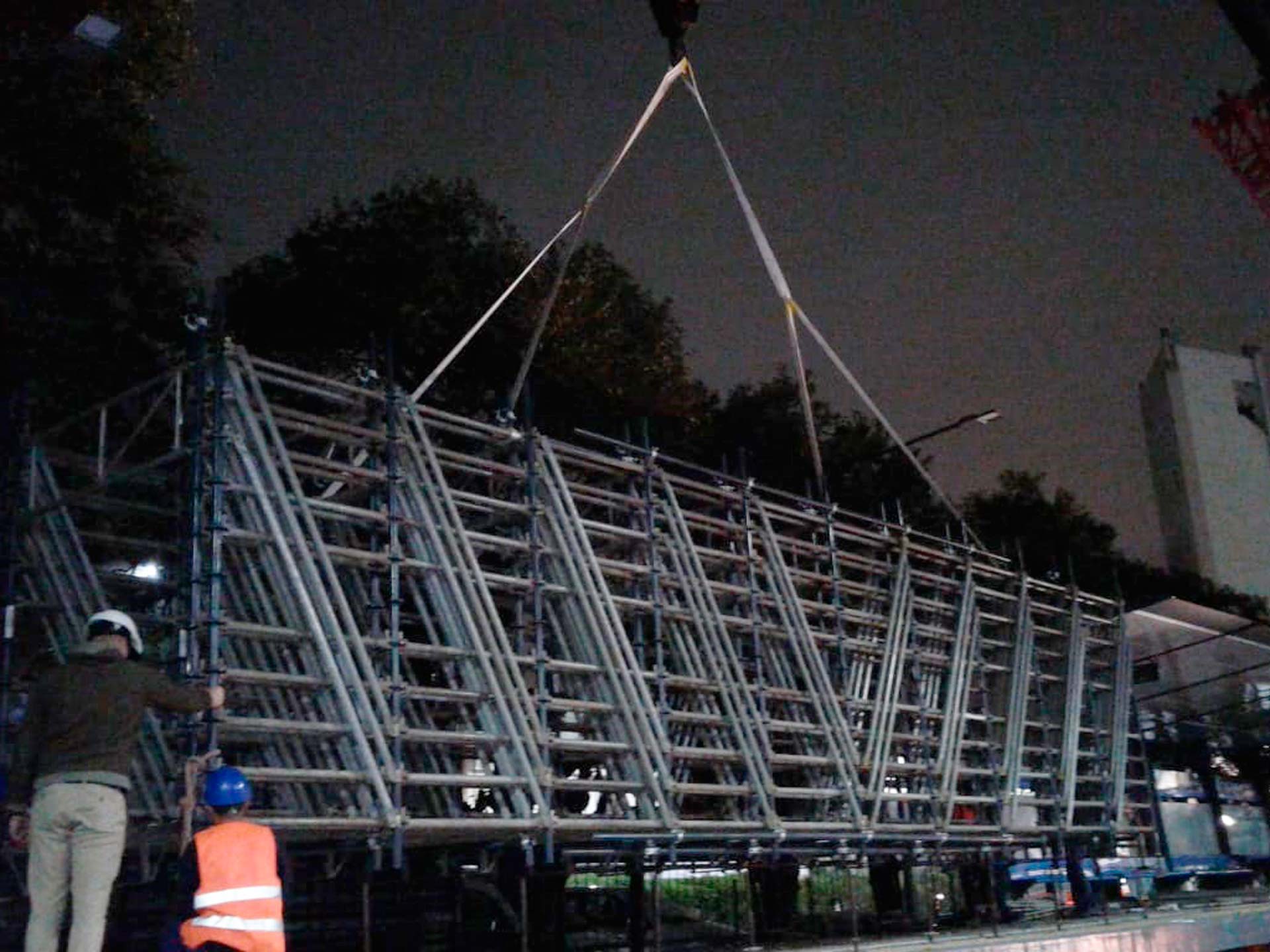 Viaducto San Martìn, Pasarela provisoria estación Villa del Parque