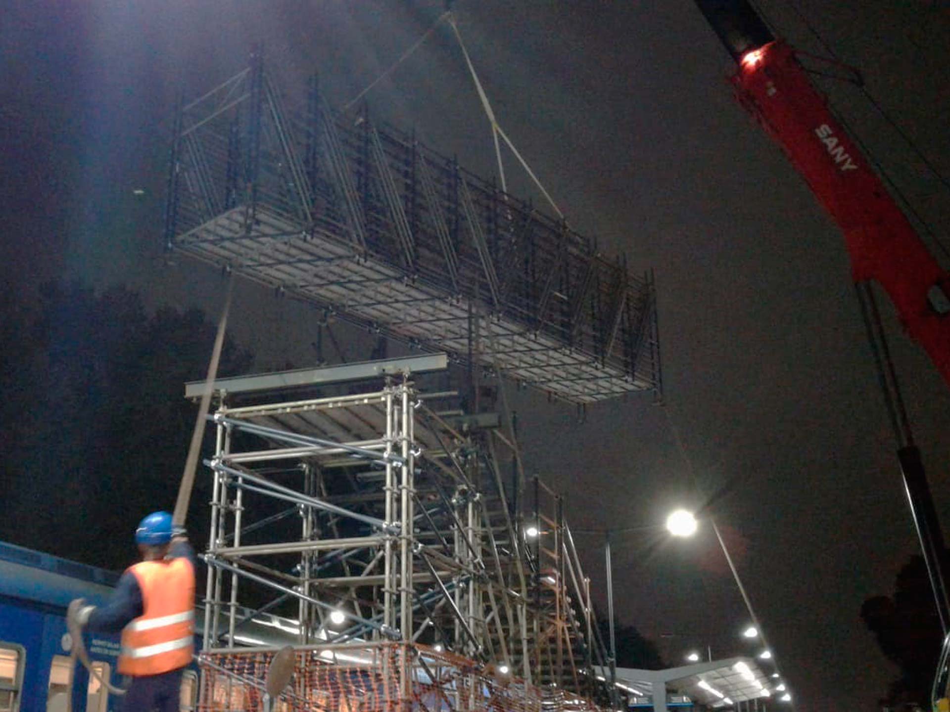 Viaducto San Martìn, Pasarela provisoria estación Villa del Parque