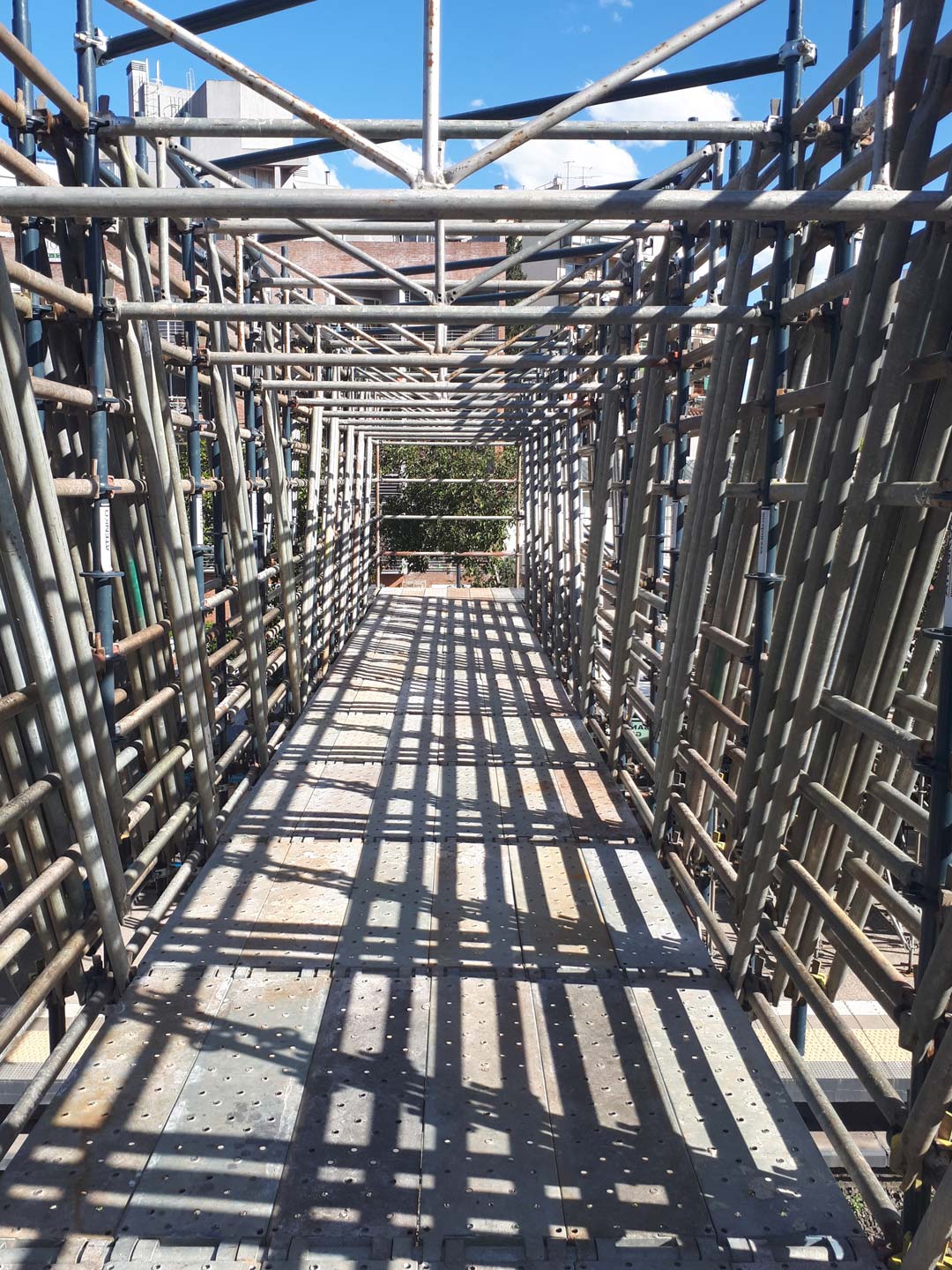 Viaducto San Martìn, Pasarela provisoria estación Villa del Parque