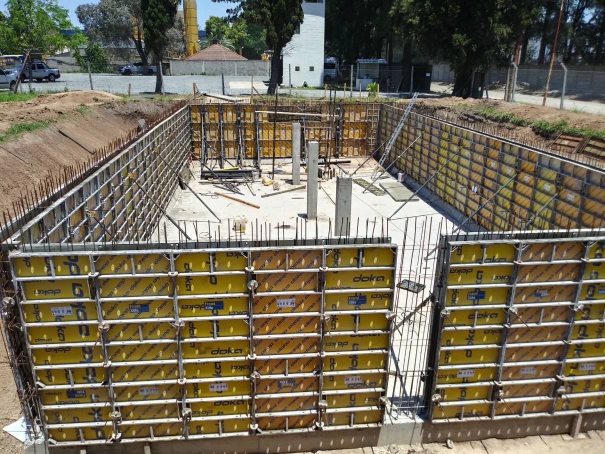 Construcción de deposito rectangular en Tortuguitas