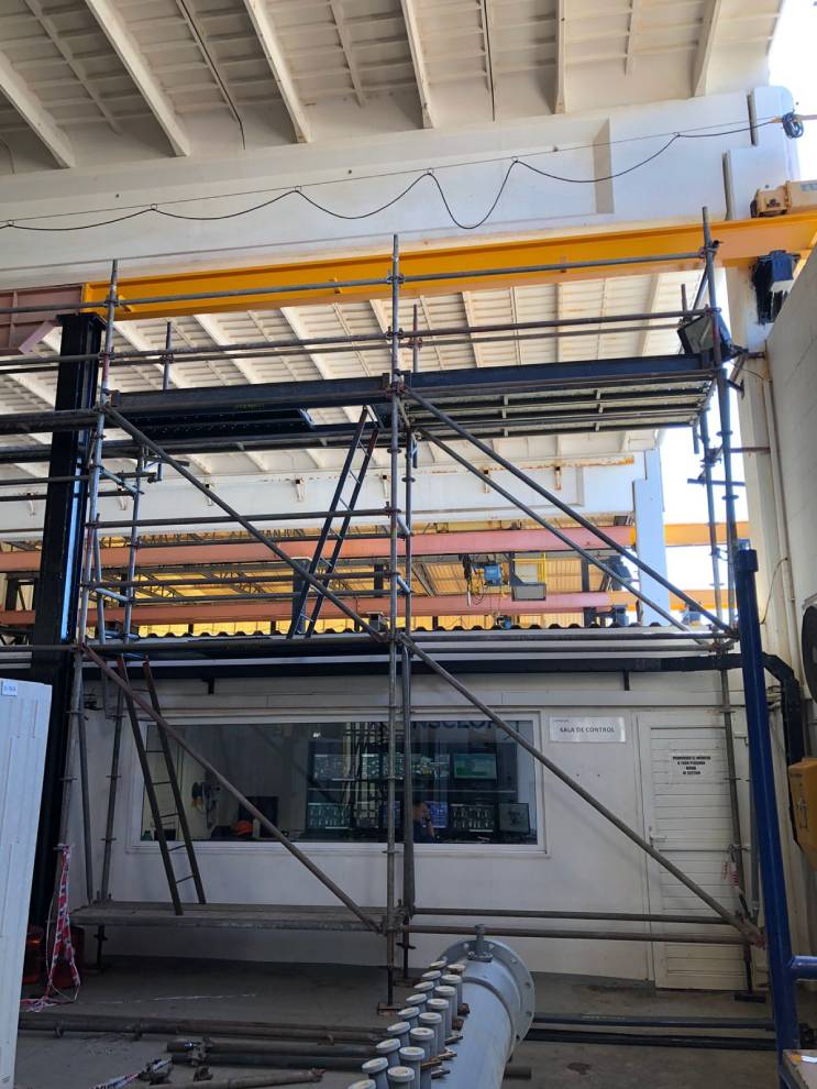 Andamios Multidireccionales para Planta Industrial