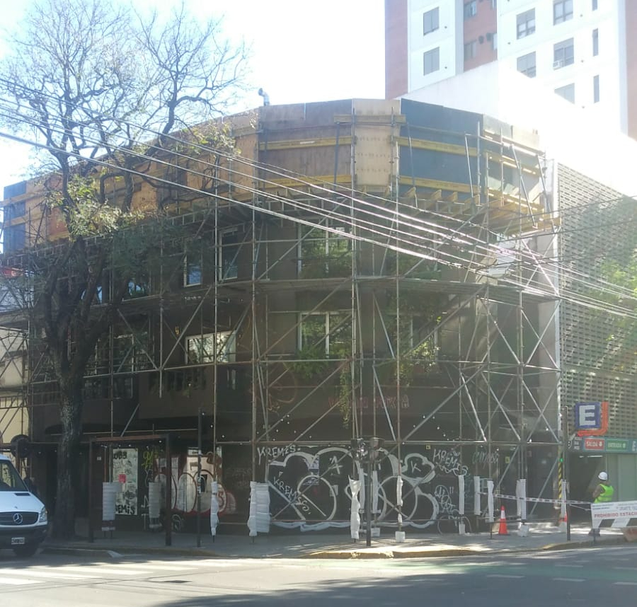 Andamio de Fachada con Protección