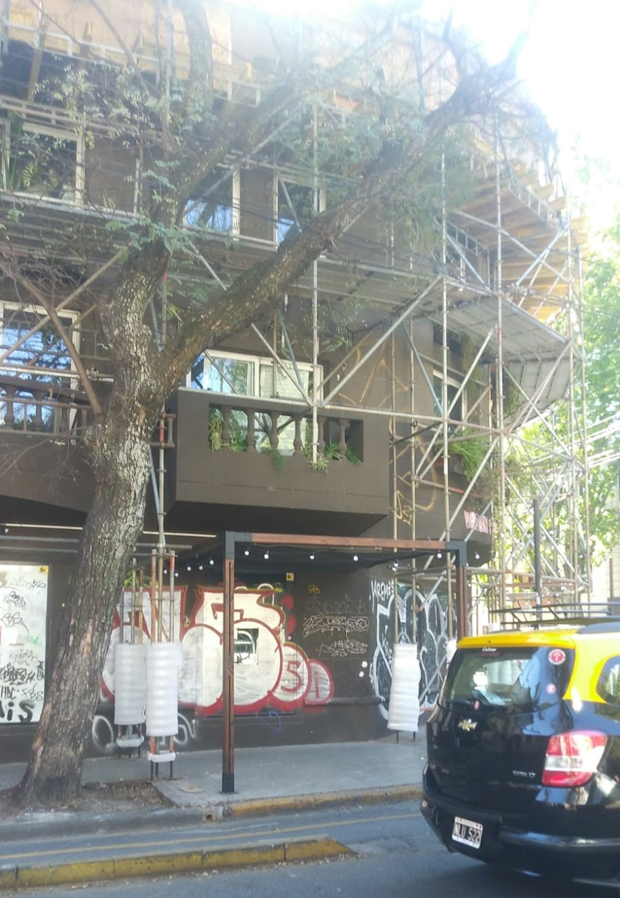 Andamio de Fachada con Protección