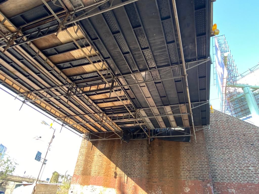Andamio Colgante para Puente FCGB Norte - Calle Francisco N. Laprida