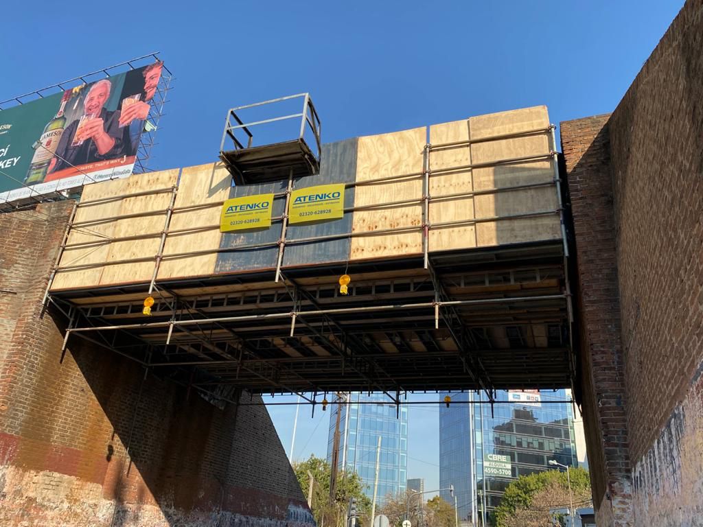 Andamio Colgante para Puente FCGB Norte - Calle Francisco N. Laprida