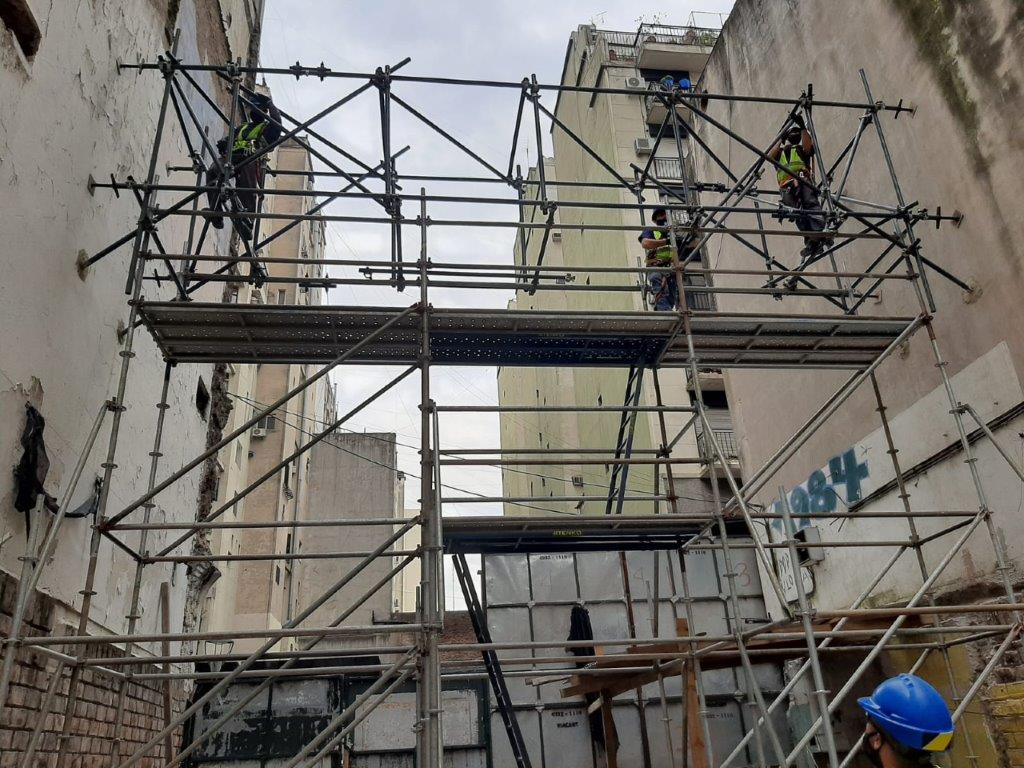 Doble montaje de Viga de Apuntalamiento